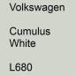 Preview: Volkswagen, Cumulus White, L680.